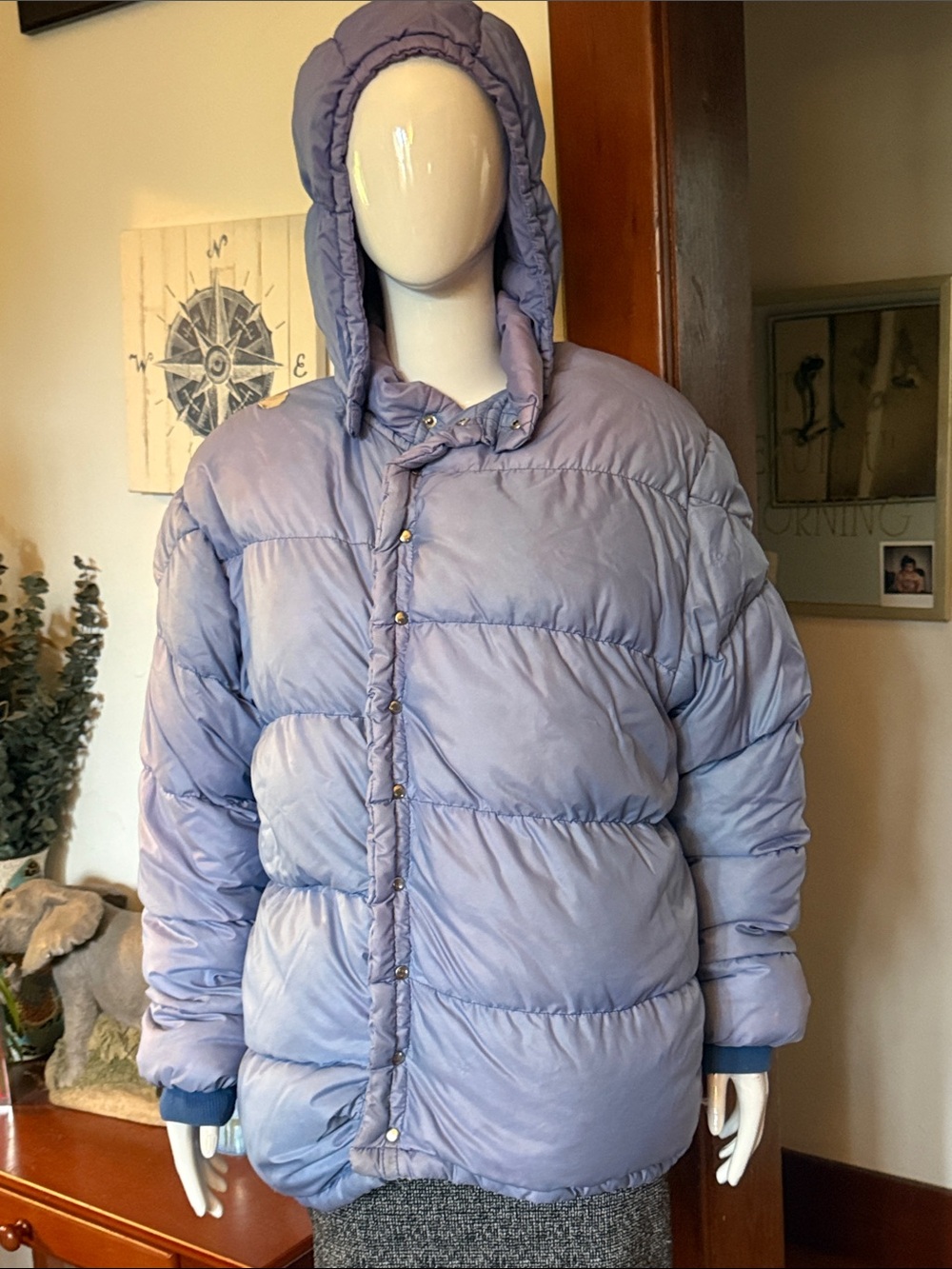 lionel. terray Light Purple Women's down Puffer Jacket with Hood  France size m
